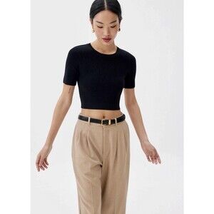 LOVE BONITO Women’s Kyle Knit Round Neck Crop Top US Size 2 (XS), NWT